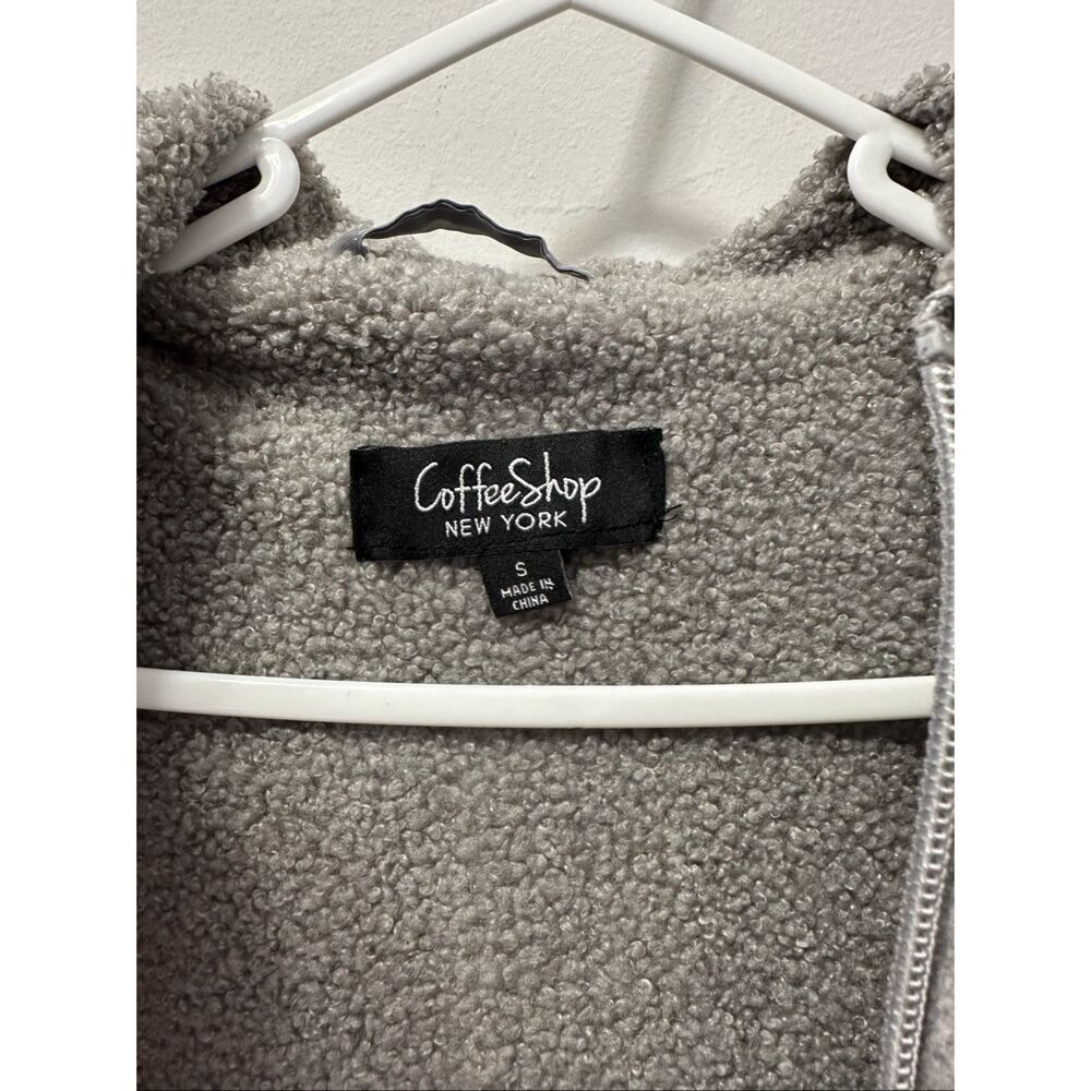 New York & Company Small Wool Blend Color Block Hooded Coat Gray Winter Jacket C - Picture 10 of 14
